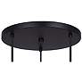 Canarm Cohen 13" Wide Modern Matte Black 3-Light Spotlight Pendant