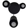 Canarm Cohen 13" Wide Modern Matte Black 3-Light Spotlight Pendant