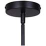Canarm Dexter 16" Wide Rustic Faux Wood & Black 3-Light Drum Pendant
