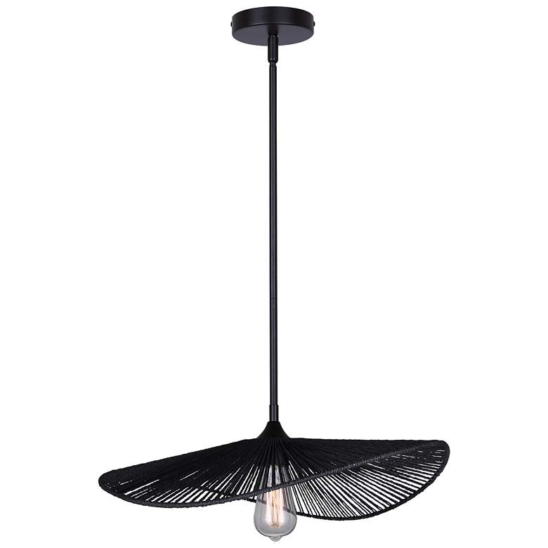 Image 1 Canarm Georgia 20" Wide Modern Black String Pendant