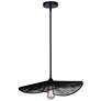 2_Canarm Georgia 20" Wide Modern Black String Pendant