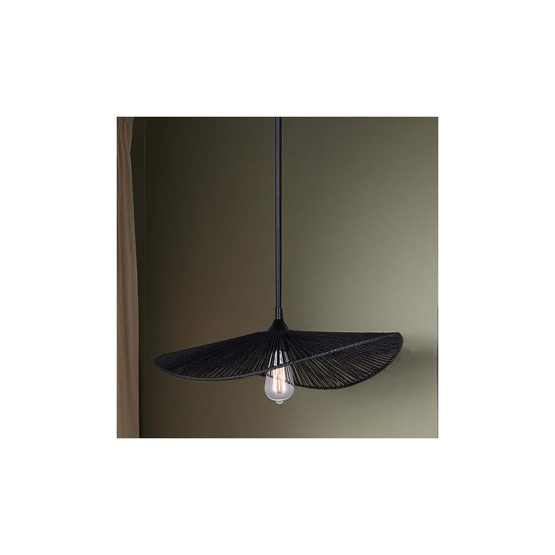 Image 1 Canarm Georgia 20" Wide Modern Black String Pendant