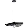 Canarm Georgia 20" Wide Modern Black String Pendant