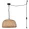 Canarm Hanoi 18" Wide Natural Bamboo Swag Pendant