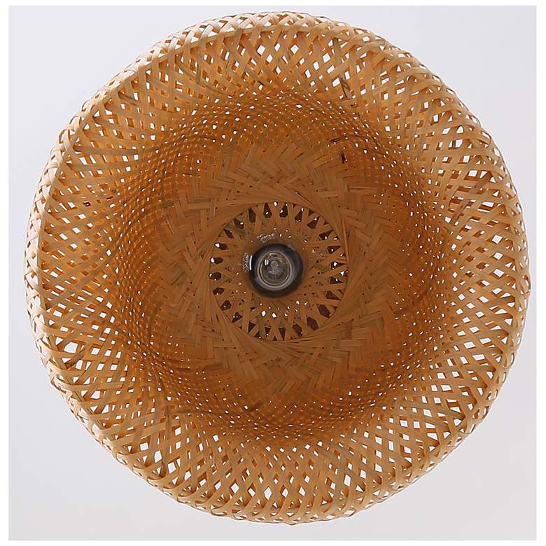 Image 6 Canarm Hanoi 18" Wide Natural Bamboo Swag Pendant more views