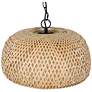 7_Canarm Hanoi 18" Wide Natural Bamboo Swag Pendant more views