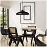 3_Canarm Holland 22" Wide Modern Matte Black 4-Light Drum Pendant more views