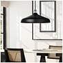 4_Canarm Holland 22" Wide Modern Matte Black 4-Light Drum Pendant more views