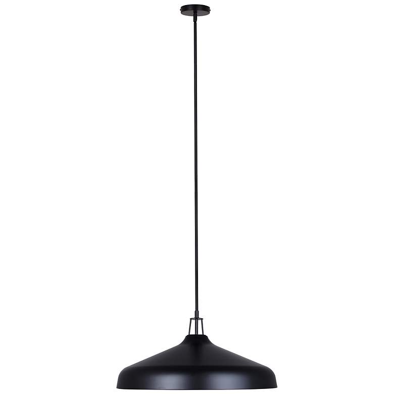 Image 5 Canarm Holland 22" Wide Modern Matte Black 4-Light Drum Pendant more views