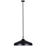 5_Canarm Holland 22" Wide Modern Matte Black 4-Light Drum Pendant more views