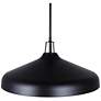 7_Canarm Holland 22" Wide Modern Matte Black 4-Light Drum Pendant more views