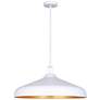 2_Canarm Holland 22" Wide Modern White & Gold 4-Light Drum Pendant