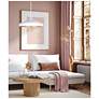 4_Canarm Holland 22" Wide Modern White & Gold 4-Light Drum Pendant more views