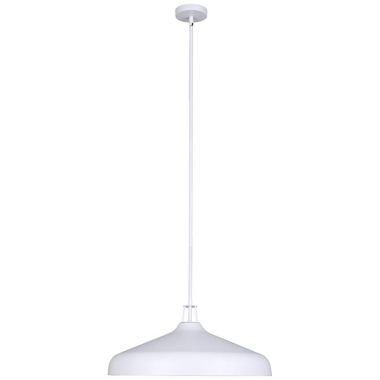 Image 5 Canarm Holland 22" Wide Modern White & Gold 4-Light Drum Pendant more views