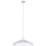 5_Canarm Holland 22" Wide Modern White & Gold 4-Light Drum Pendant more views