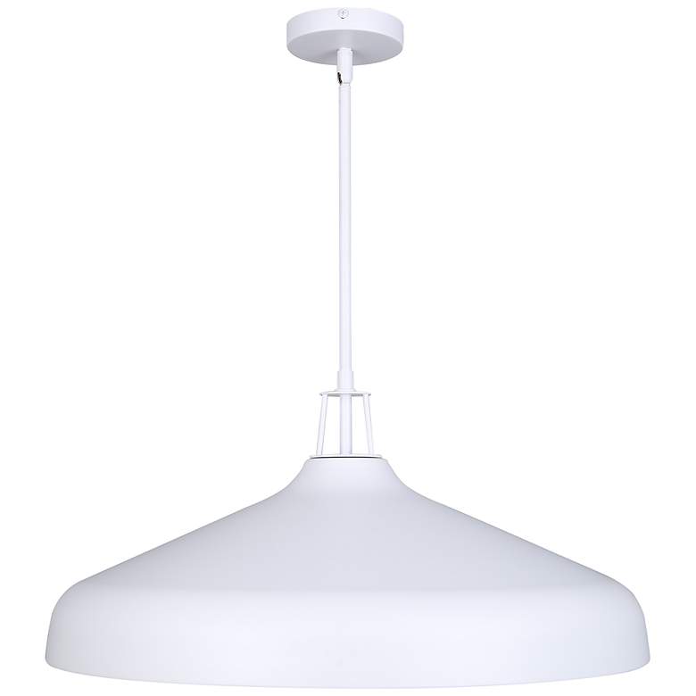 Image 6 Canarm Holland 22" Wide Modern White & Gold 4-Light Drum Pendant more views