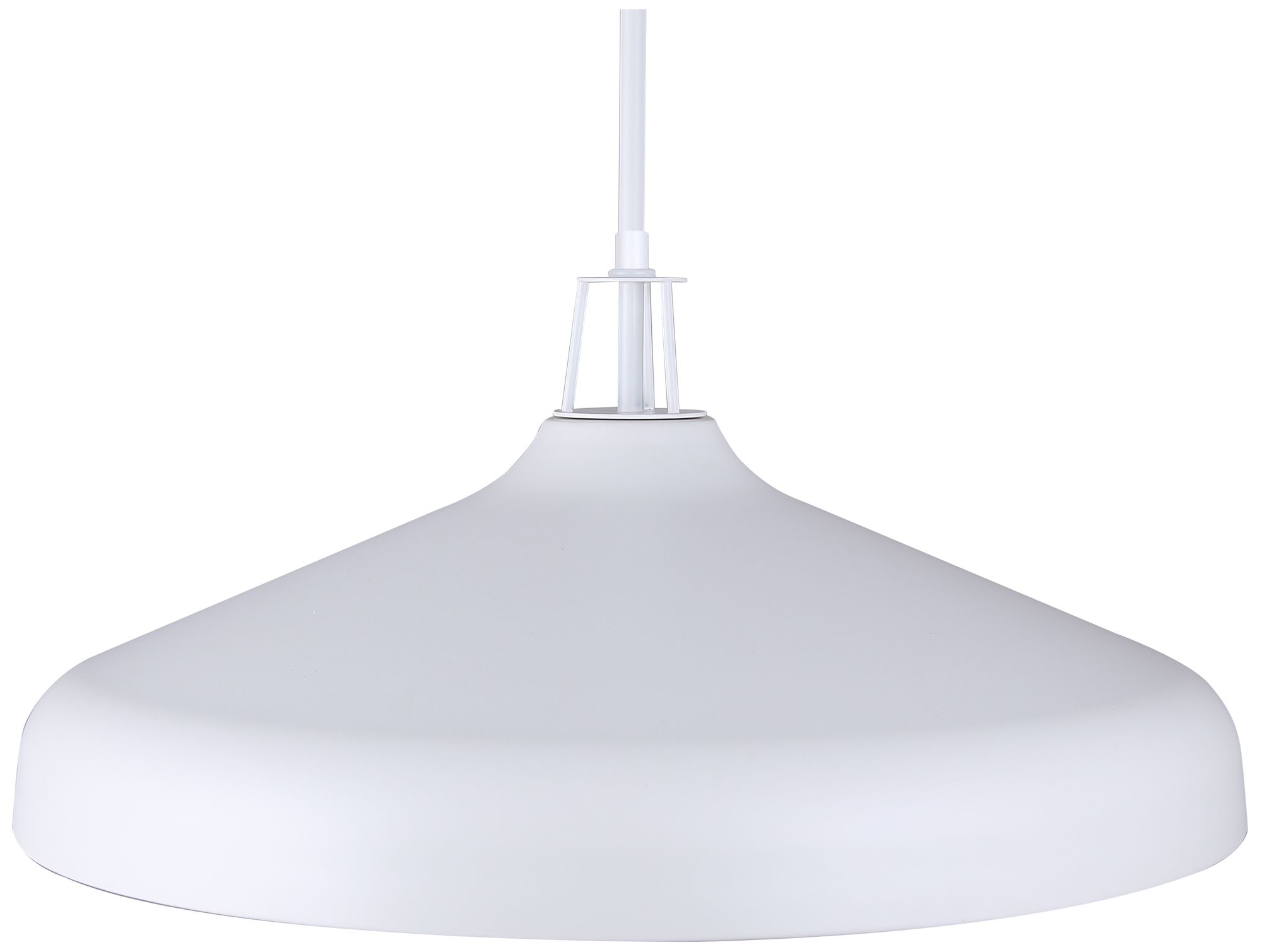 Image 7 Canarm Holland 22" Wide Modern White & Gold 4-Light Drum Pendant more views