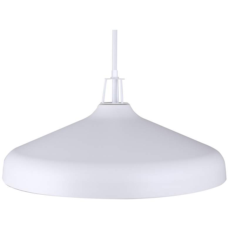 Image 7 Canarm Holland 22" Wide Modern White & Gold 4-Light Drum Pendant more views