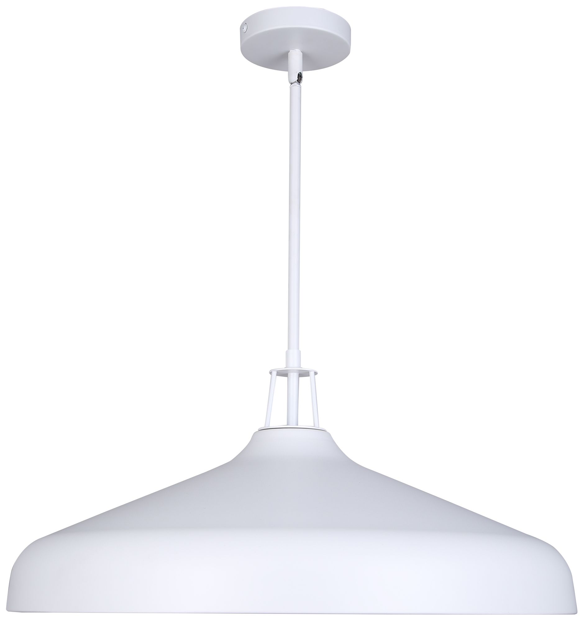 Canarm Holland 22" Wide Modern White & Gold 4-Light Drum Pendant