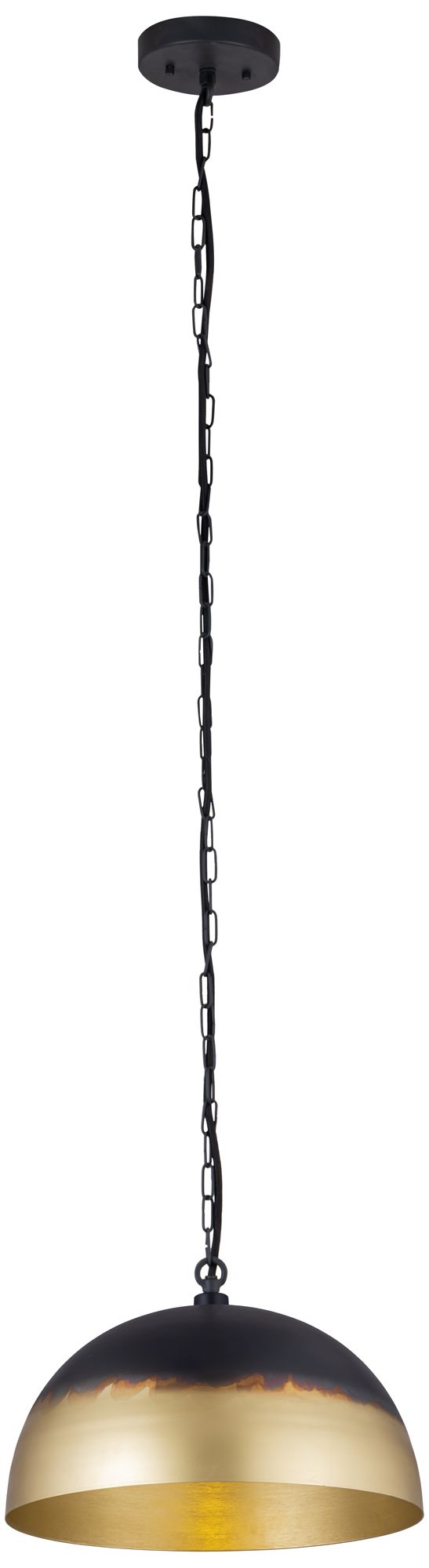 Image 5 Canarm Jaya 24" Wide Two-Tone Black & Tan Drum Pendant more views