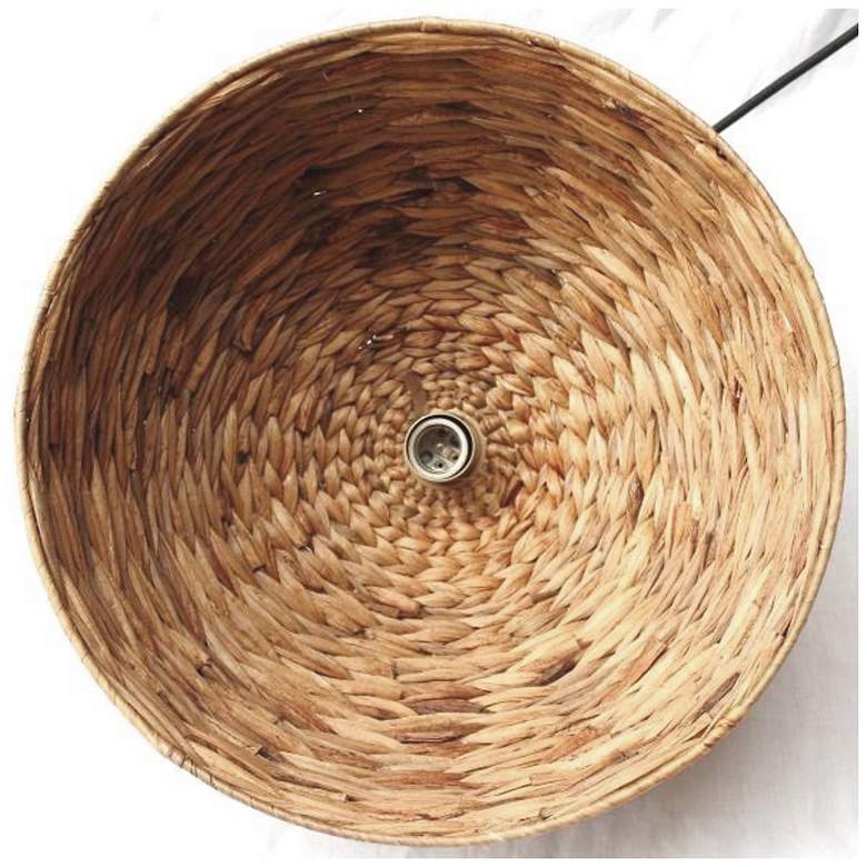Image 6 Canarm Kaia 20" Wide Natural Bamboo Drum Pendant more views