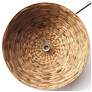 6_Canarm Kaia 20" Wide Natural Bamboo Drum Pendant more views