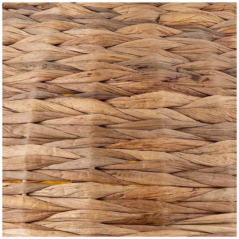 Image 7 Canarm Kaia 20" Wide Natural Bamboo Drum Pendant more views