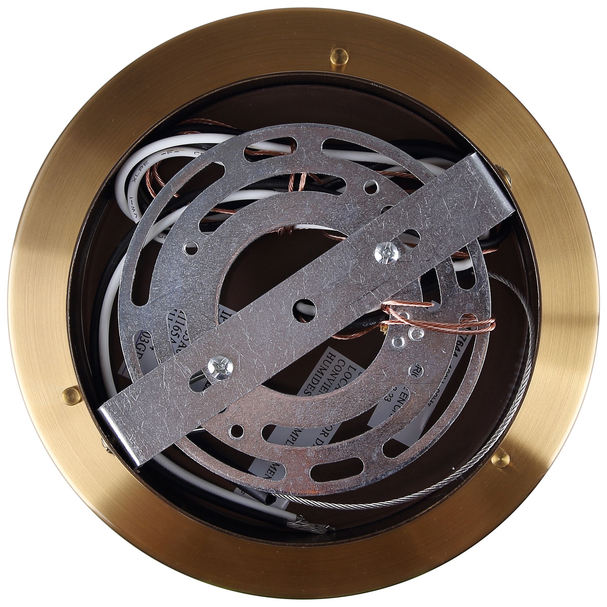 Image 5 Canarm Kinslea 14" Wide Glam Gold Ribbed Opal Glass 3-Light Pendant more views