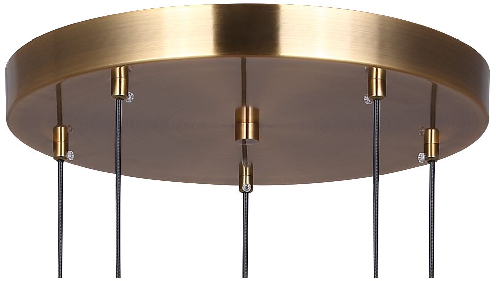 Image 7 Canarm Lavene 15" Wide Glam Gold Acrylic 5-Light LED Pendant more views