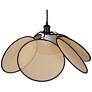 5_Canarm Madison 24" Wide Modern Matte Black Rattan Pendant more views