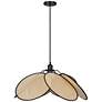 7_Canarm Madison 24" Wide Modern Matte Black Rattan Pendant more views