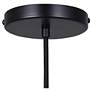 Canarm Madison 24" Wide Modern Matte Black Rattan Pendant