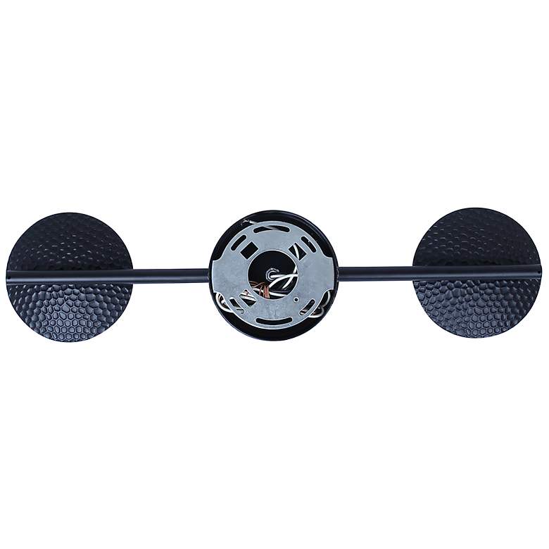 Image 6 Canarm Mierka 33" Wide Modern Matte Black Opal Glass 3-Light Linear Pendant more views