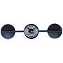 6_Canarm Mierka 33" Wide Modern Matte Black Opal Glass 3-Light Linear Pendant more views