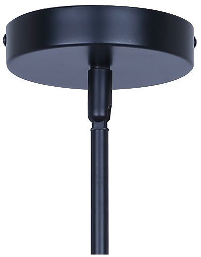 Canarm Mierka 33" Wide Modern Matte Black Opal Glass 3-Light Linear Pendant