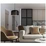 3_Canarm Miles 13" Wide Modern Matte Black Dome Pendant more views