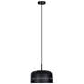 5_Canarm Miles 13" Wide Modern Matte Black Dome Pendant more views