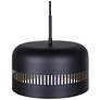 Canarm Miles 13" Wide Modern Matte Black Dome Pendant