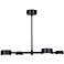 Canarm Montgomery 34" Wide Modern Matte Black LED Island Pendant