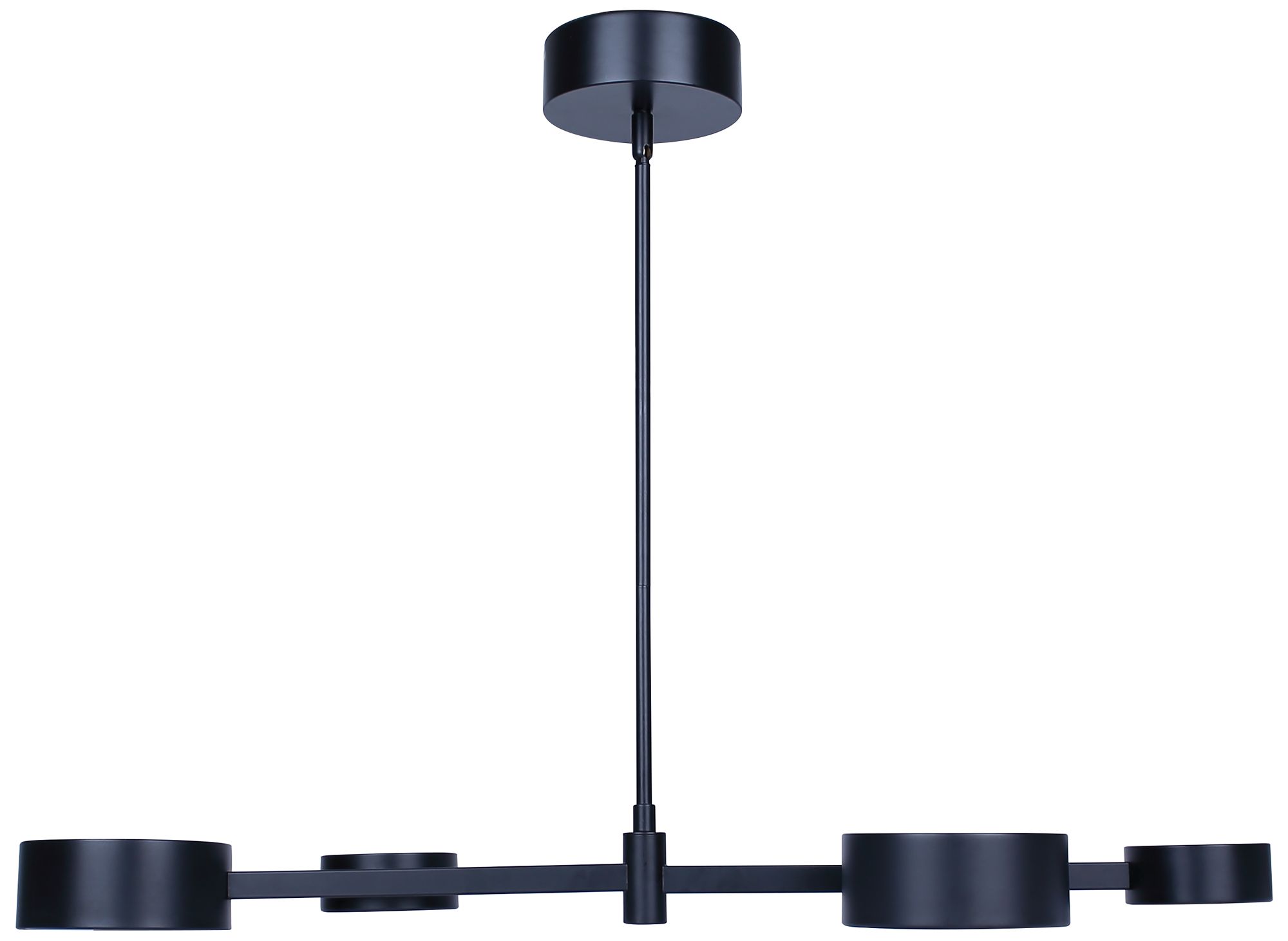 Image 5 Canarm Montgomery 34" Wide Modern Matte Black LED Island Pendant more views