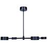 5_Canarm Montgomery 34" Wide Modern Matte Black LED Island Pendant more views