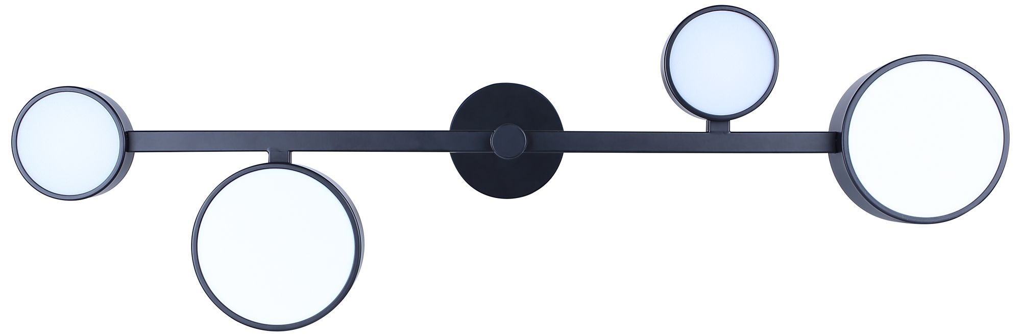 Image 6 Canarm Montgomery 34" Wide Modern Matte Black LED Island Pendant more views