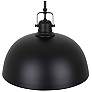 Canarm Polo 16" Wide Modern Matte Black Dome Pendant