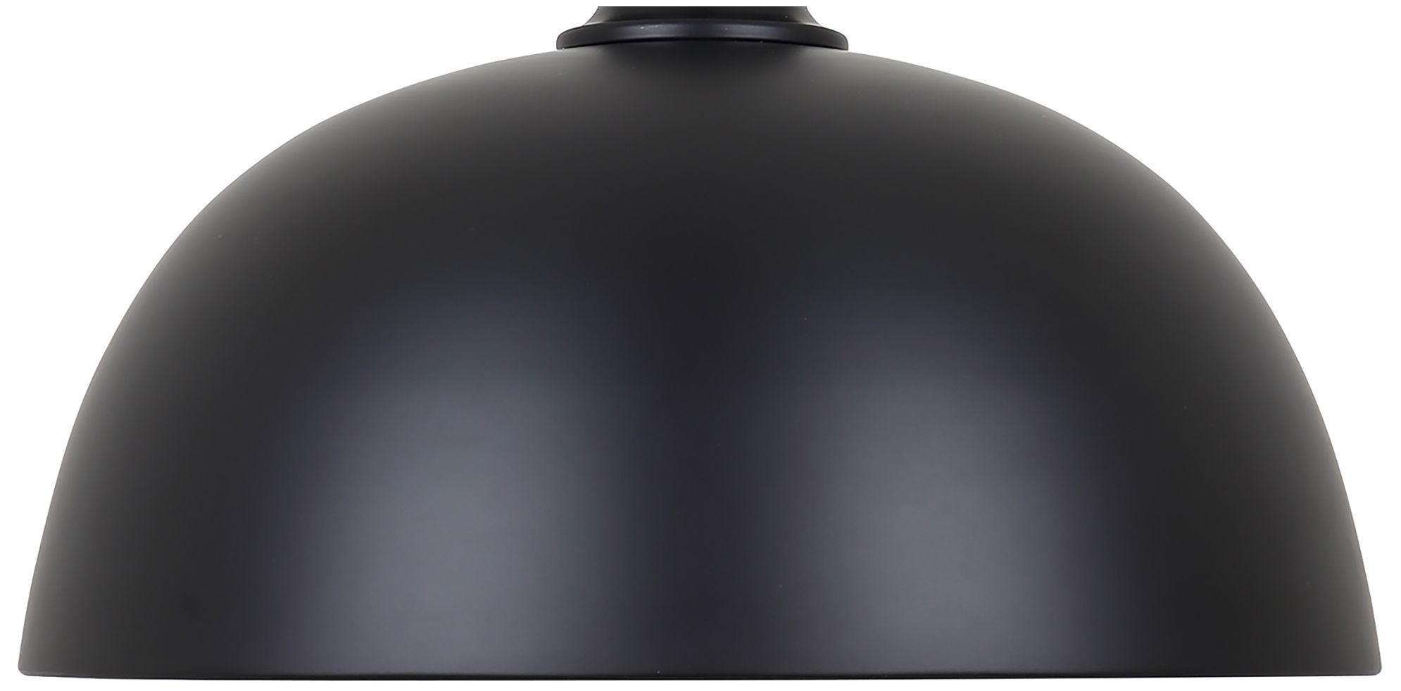 Canarm Polo 16" Wide Modern Matte Black Dome Pendant