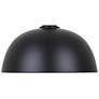Canarm Polo 16" Wide Modern Matte Black Dome Pendant