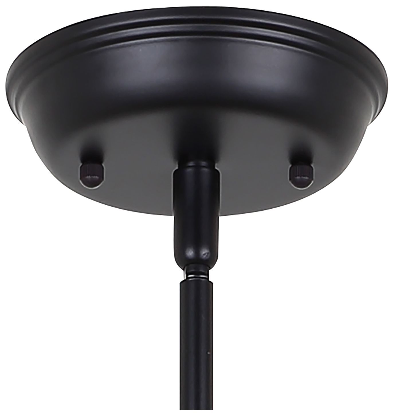Canarm Polo 16" Wide Modern Matte Black Dome Pendant