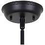 Canarm Polo 16" Wide Modern Matte Black Dome Pendant