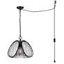 2_Canarm Stockholm 16" Wide Modern Matte Black Swag Pendant