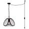 Canarm Stockholm 16" Wide Modern Matte Black Swag Pendant