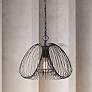 1_Canarm Stockholm 16" Wide Modern Matte Black Swag Pendant